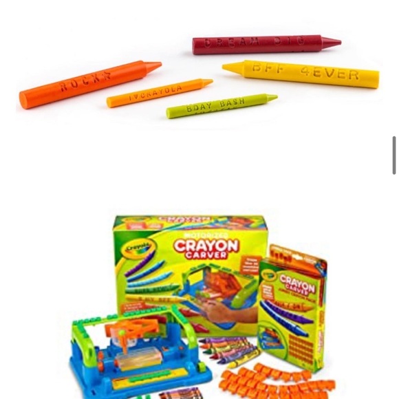 NEW! CRAYOLA Motorized Crayon Carver - Personalize & Engrave Crayons!COLLECTIBLE - Picture 8 of 9